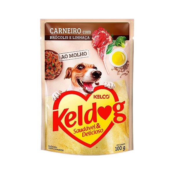 Sachê Keldog Carneiro com Brócolis e Linhaça 100g