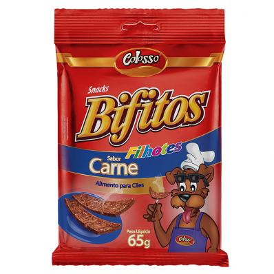 Bifitos Colosso Filhotes Sabor Carne 65g