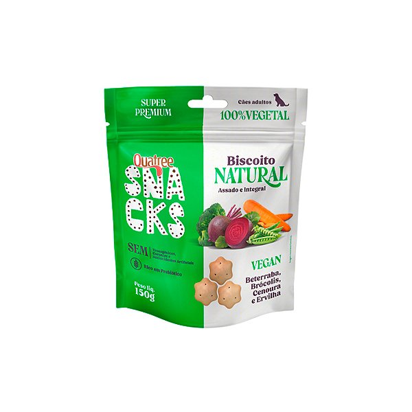 Biscoito Natural Quatree Vegan 150 g