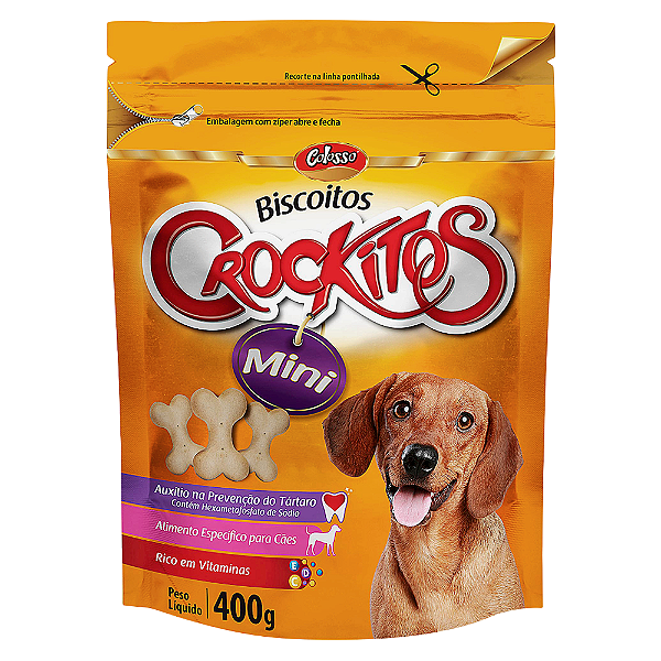 Biscoito Crockitos Colosso Mini 400g