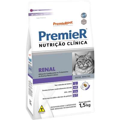 Ração Premier Nutrição Clínica Renal Gato – 1,5 KG