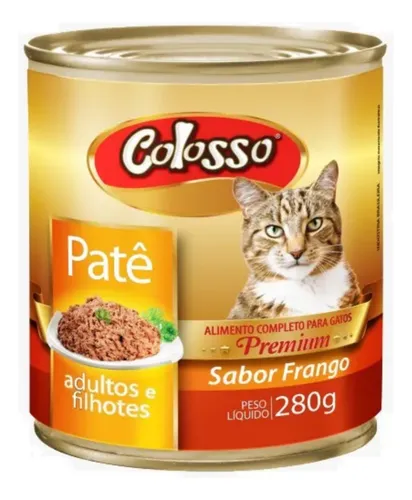 Patê Colosso Gato Adulto Sabor Frango 280G