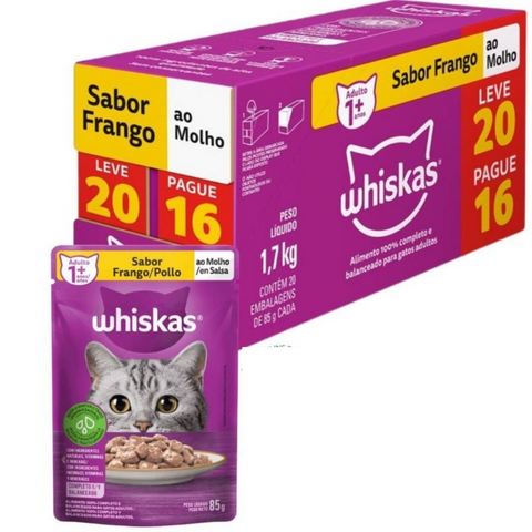 Promoção Sachê Whiskas - Leve 20 Pague 16