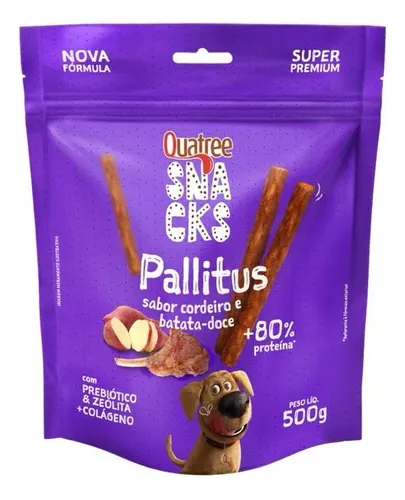 Snacks Quatree Pallitus Cães - Cordeiro