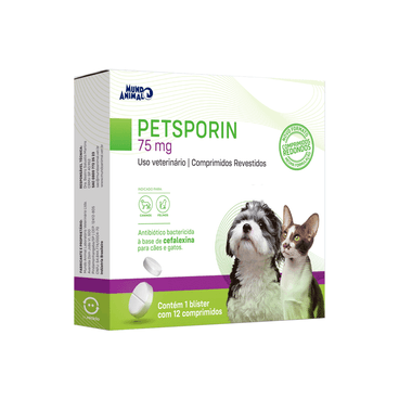 PetSporin 75MG  12 comprimidos (Cefalexina)