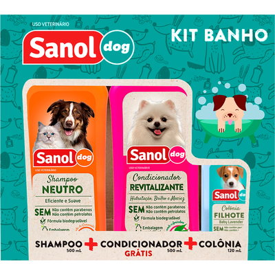 Kit Banho Sanol Dog