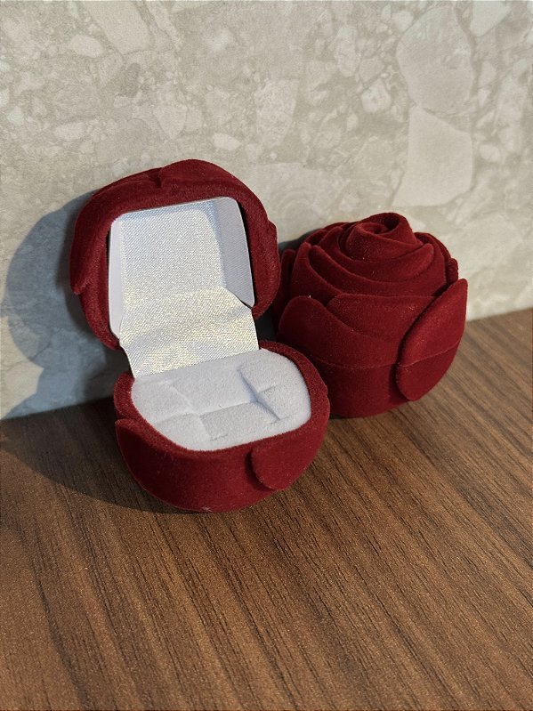 Porta Joias Formato de Rosa