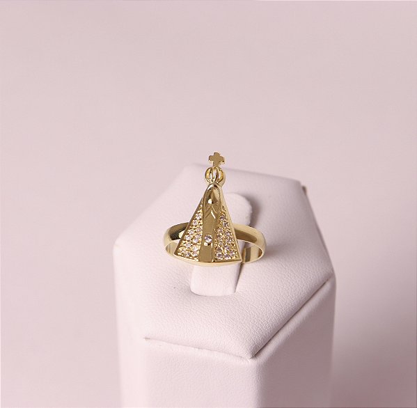 Anel Maria Pequeno - Banhado a Ouro