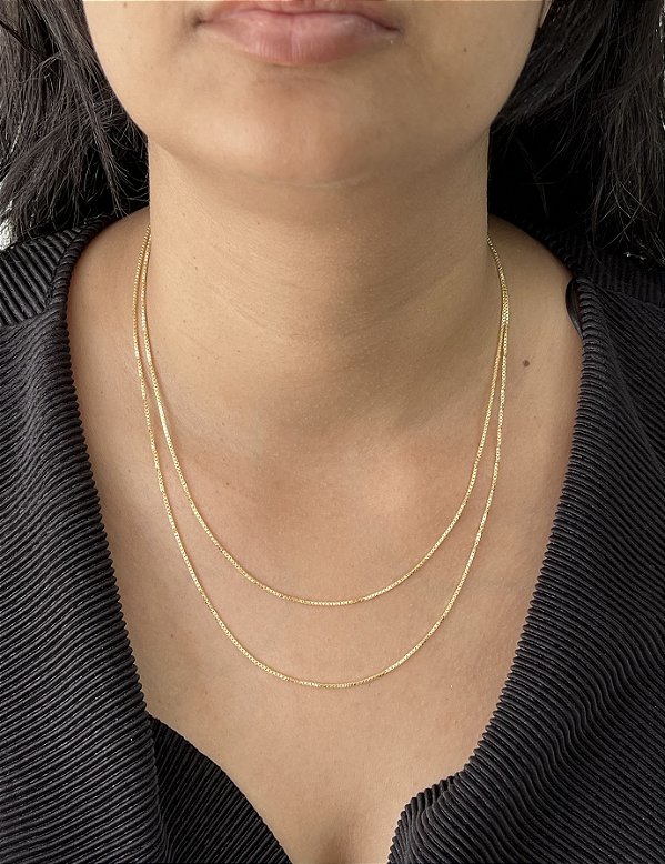 Colar Veneziano - Banhada a Ouro