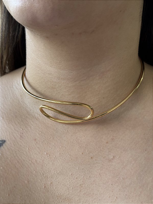 Aro Orgânico - Banhado a Ouro