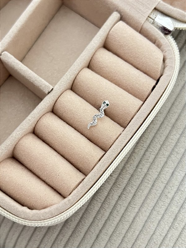 Piercing Cobra para Tragus - Prata 925