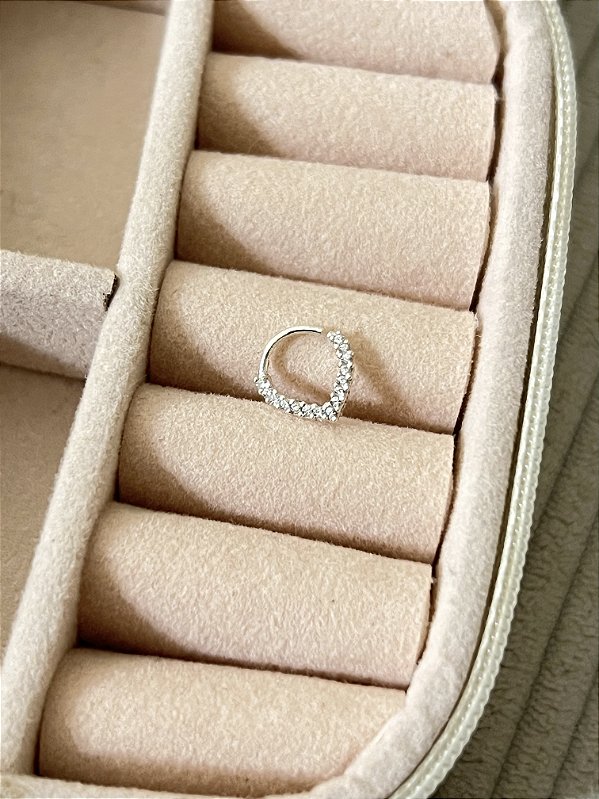 Piercing Gota Cravejada - Prata 925