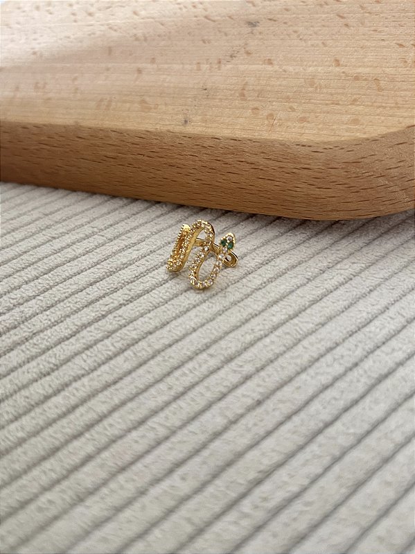 Piercing Fake Cobra - Banhada a Ouro