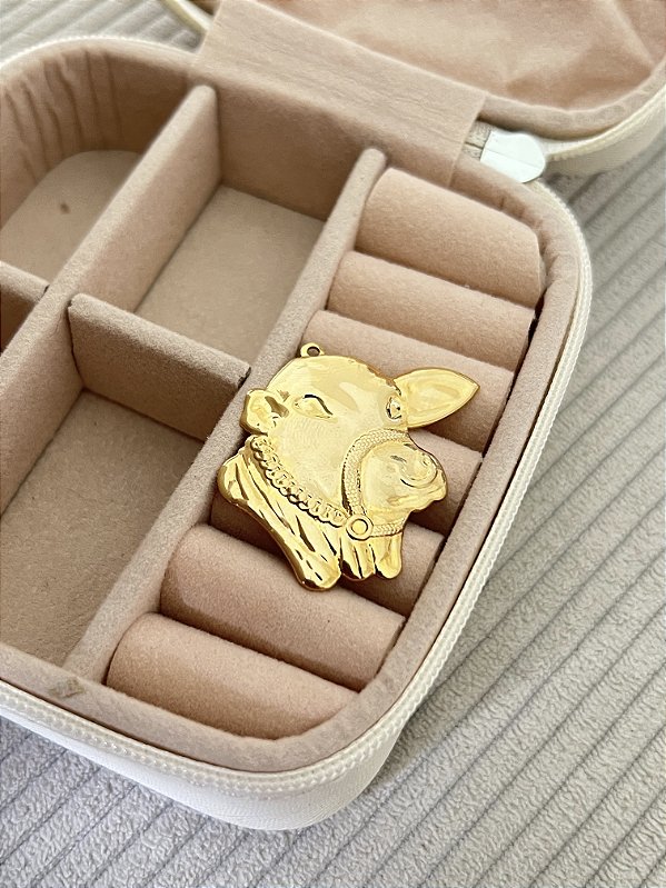 Pingente Boi Nelore - Banhado a Ouro