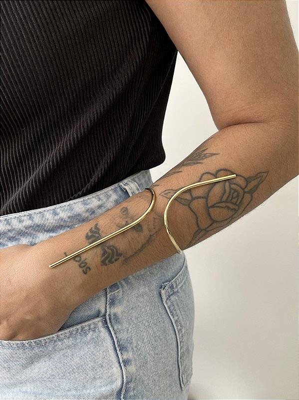 Bracelete Line - Banhado a Ouro