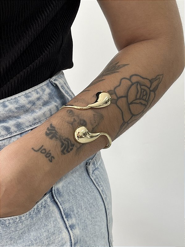 Bracelete Gota - Banhado a Ouro