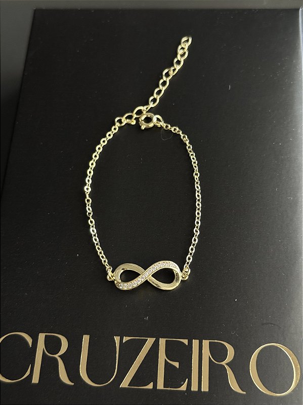 Pulseira Infinito - Banhado a Ouro
