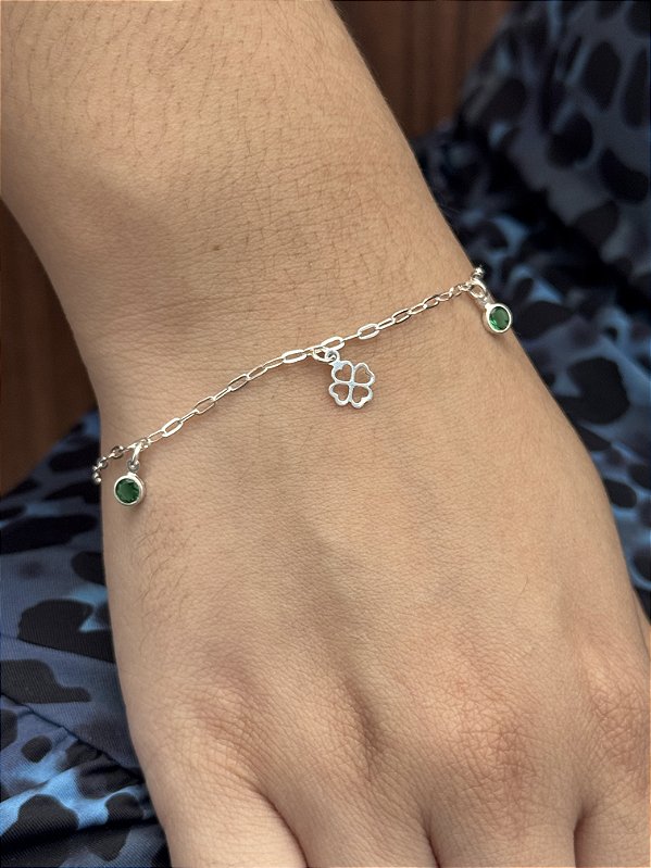 Pulseira Trevo - Prata 925