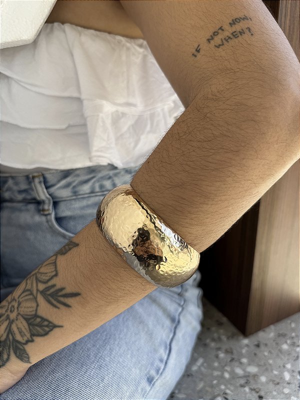 Bracelete Maxi Martelado