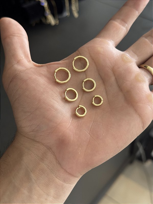 Argola Basica - Banhada a Ouro