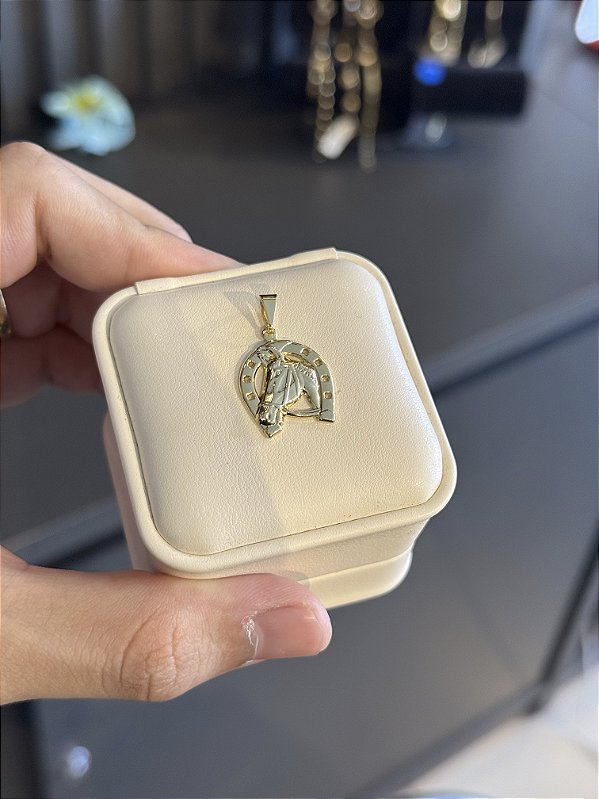 Pingente Ferradura Md - Banhado a Ouro