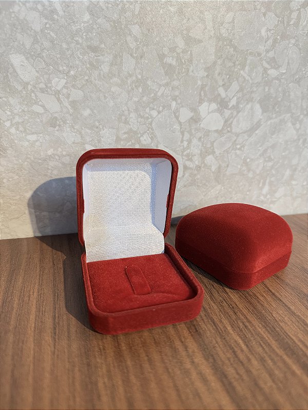 Porta Joias Anel Vermelho