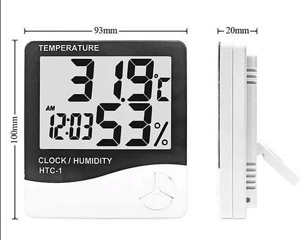 Termo Higrômetro Digital Medidor Umidade Temperatura