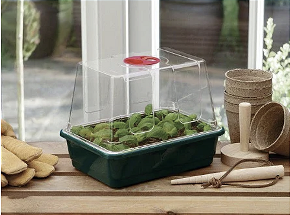 ESTUFA CLONAGEM E GERMINAÇÃO PEQUENA HIGH DOME 23x17x19 Cm - ACRILICO RIGIDO ULTRA-CLEAN