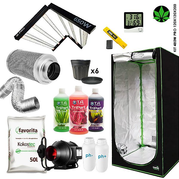 Kit de Cultivo Indoor 650W PRO — 150x150x200