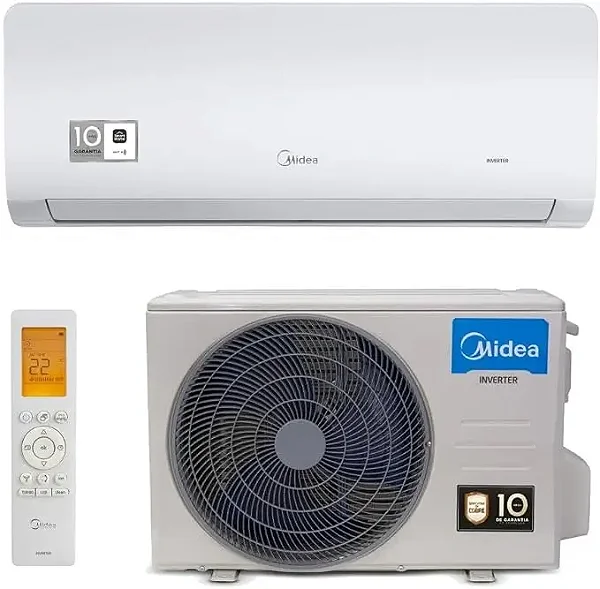 Ar-Condicionado Split HW Midea AI Ecomaster 24.000 BTUs Frio Inverter R‑410A