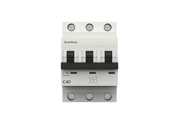 Disjuntor TRI 40A Curva C 3KA Enerbras