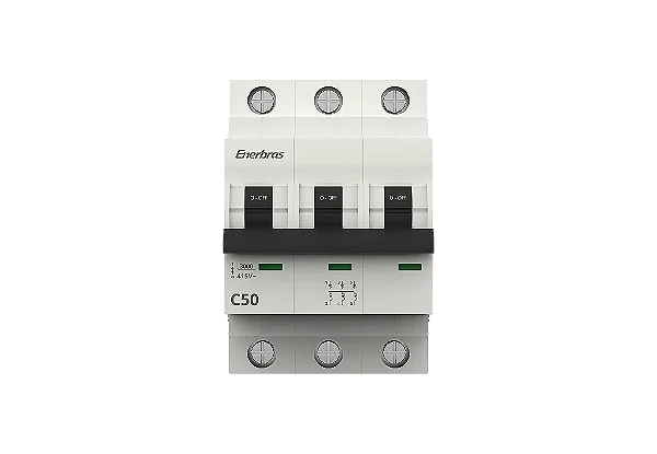 Disjuntor TRI 50A Curva C 3KA Enerbras