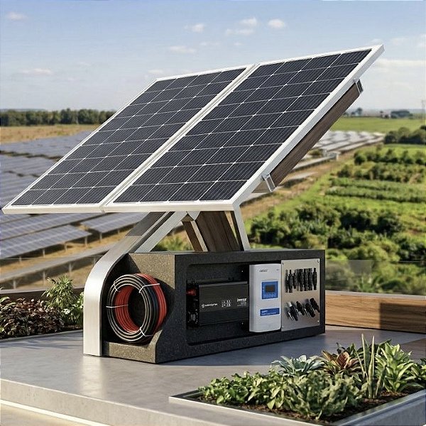 Projeto e Kit de Energia Solar para Cultivo Indoor (Sob Orçamento)