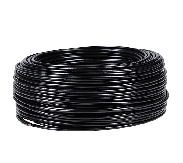 Cabo Flexível 2,5mm 750V Preto BWF - Rolo 25m