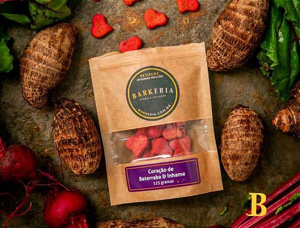 Coração de Beterraba  com  Inhame 125g