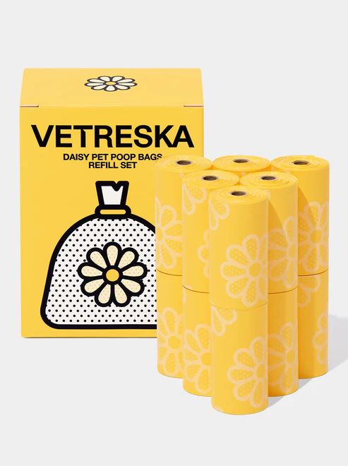 VETRESKA Refil cata caca Daisy Pet Poop MARGARIDAS
