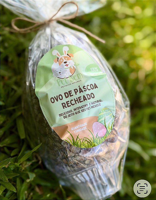 Ovo de Páscoa Recheado - PET BEM