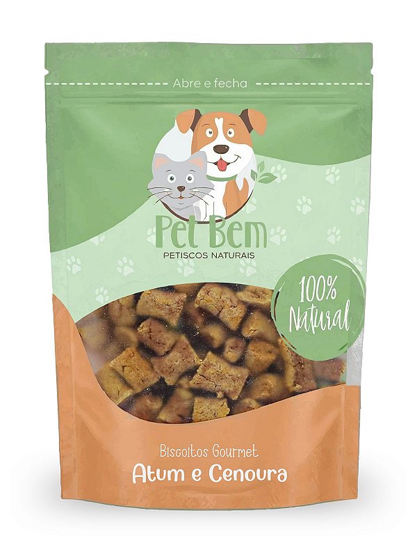 Biscoito Atum e Cenoura 100g - PET BEM