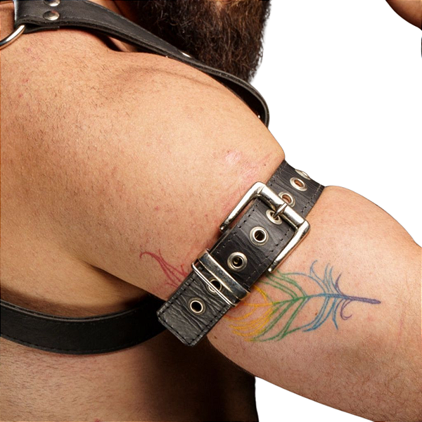 Braçadeira de Couro Legítimo Mr Leather
