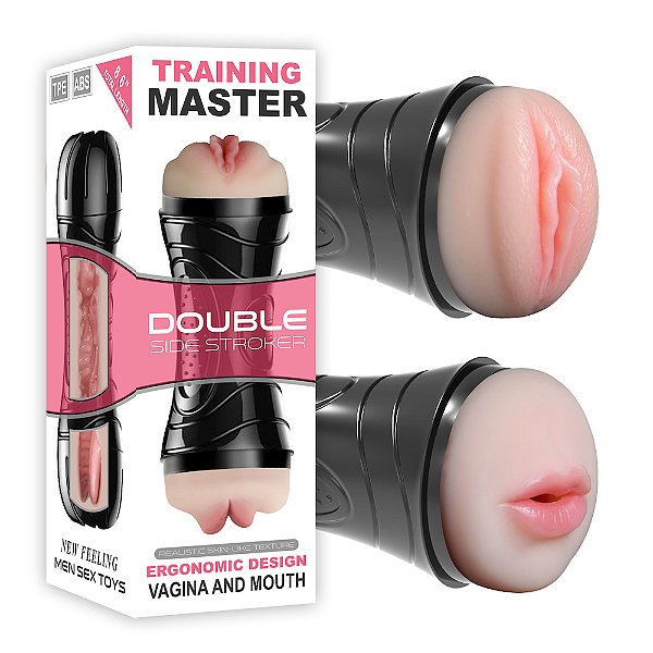 Masturbador Duplo Vagina e Boca - TRAINING MASTER