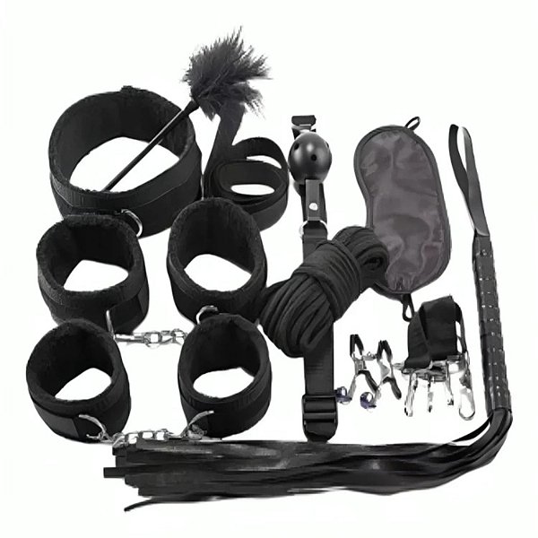 Kit Sado BDSM com 10 peças
