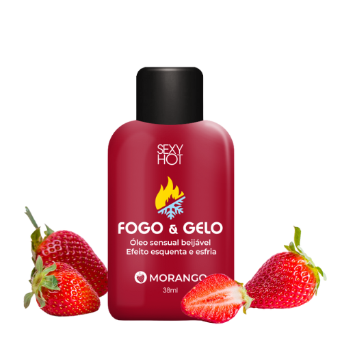 Óleo Excitante Beijável Esquenta e Esfria - 38ml
