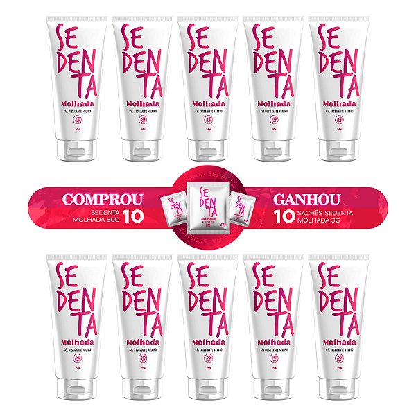 Kit Sedenta Molhada 50g Gel Deslizante Neutro Pepper Blend