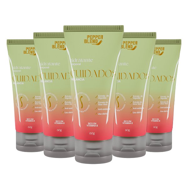 Kit Hidratante Corporal Melancia 60g Sedenta por Cuidados Pepper Blend