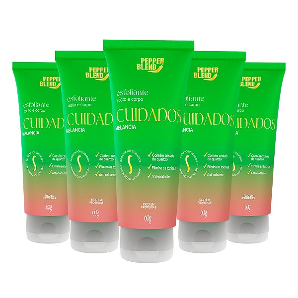 Kit Esfoliante Rosto e Corpo 60g Sedenta por Cuidados Pepper Blend