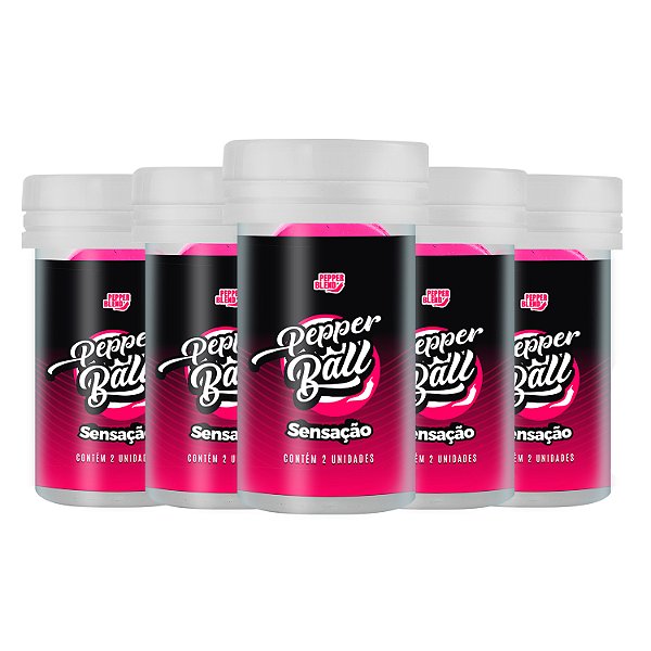 Kit Pepper Ball Beijável Sensação 2un Bolinha Explosiva Comestível Pepper Blend