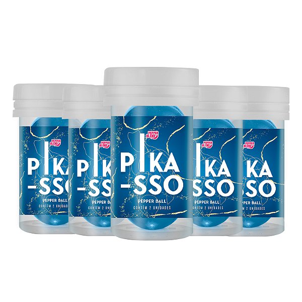 Kit Pepper Ball Pikasso Bolinha Explosiva Gela e Retarda Pepper Blend