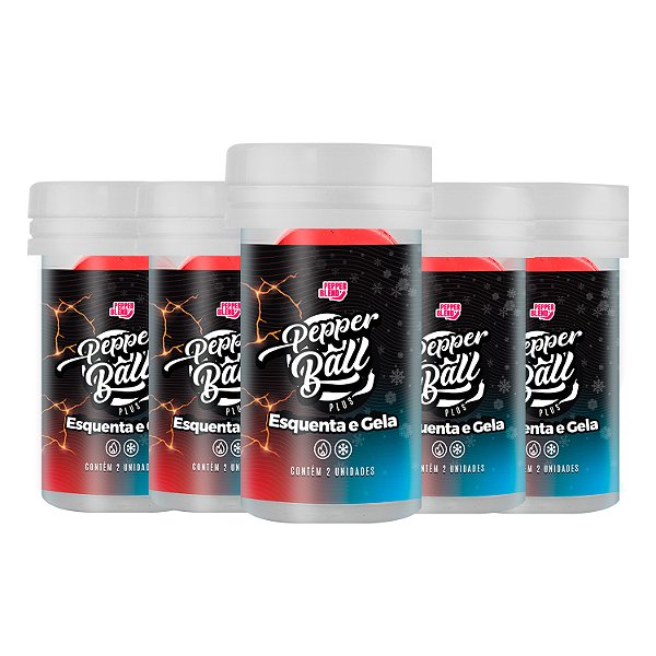 Kit Pepper Ball Plus Esquenta e Gela 2un Bolinha Explosiva Funcional Pepper Blend