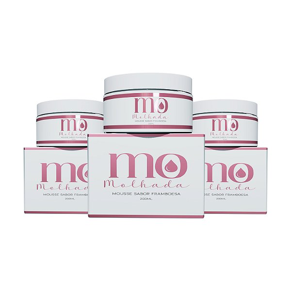 Kit Mousse Hidratante Íntimo e Corporal Mo Molhada 200ml Pepper Blend