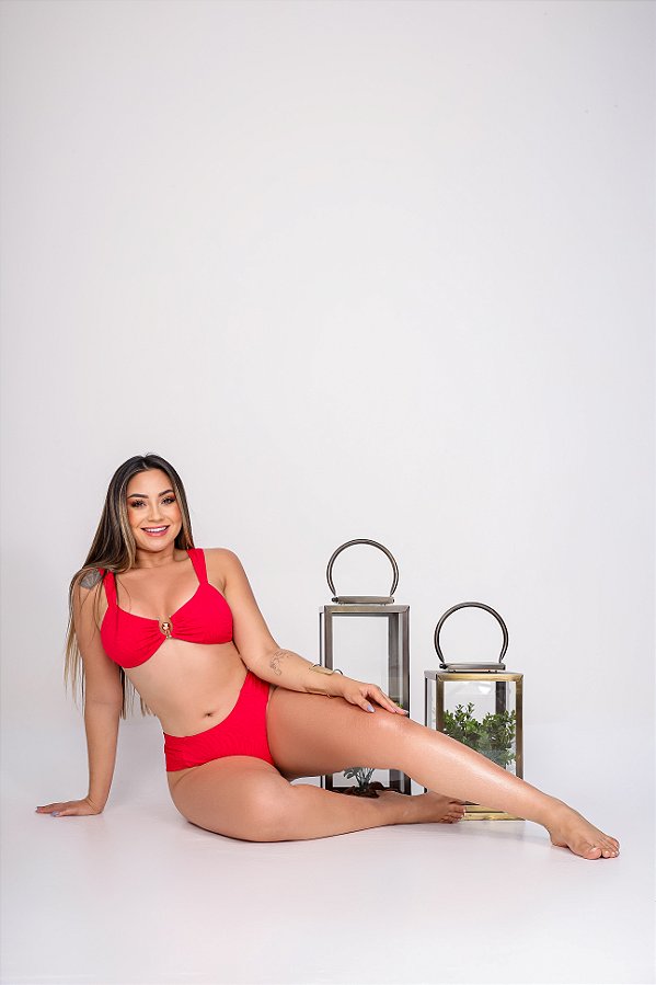 Biquíni Maré Alta Vermelho
